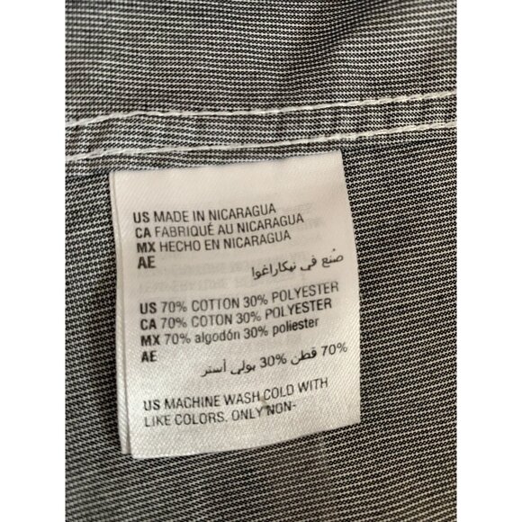 Alfani Mens Gray Button Down Dress Shirt Slim Fit Medium 32-33 - Picture 9 of 9